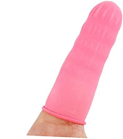 X-DREE 503Pcs Finger Протектор Anti Static R-u-bber L-a-tex Finger Cots dispоsаЬle Pink(Цв rosa eliminabile delle