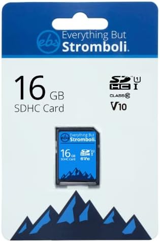 Всички, с изключение на SD-карта Стромболи 16GB Class 10 UHS-1 U1 V10 Video Speed C10 16G SDHC Карта с памет за Съвместима
