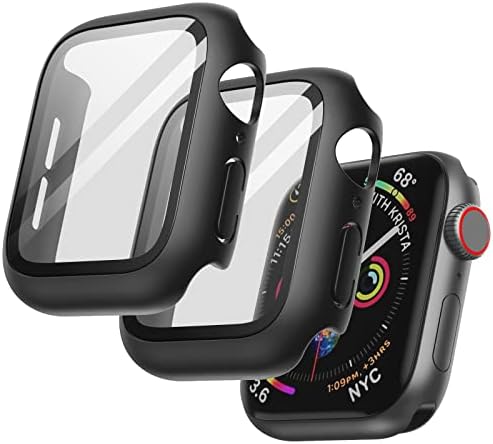 Калъф JETech с защитно фолио за екрана, съвместим с Apple Watch SE (2022/2020) /Series 6 5 4 44 мм, Общата Защитна