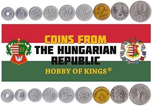 7 Монети от Унгария | Колекция Унгарски монети 1 2 5 10 20 50 100 Форинтов | В обращение 1992-2011 | Голяма