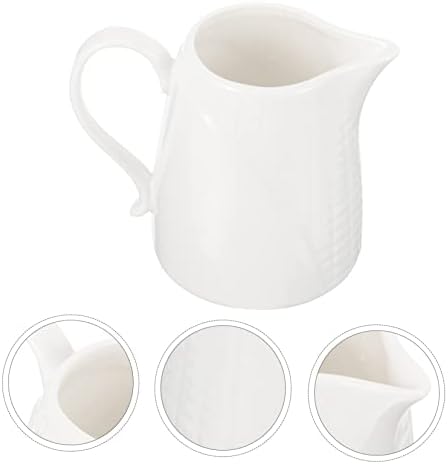 Luxshiny 5шт Керамични Кана за Мляко Керамика Следобеден Чай и Кафе