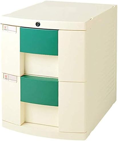 и шкаф J-File File Настолна Кутия за съхранение на файлове Архив на офис мебели 2 чекмеджета с ключалка по-Голям