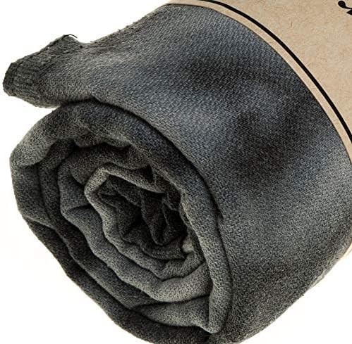 Турското Кърпа Bersuse от памук Trinidad за оцветяване на равенство - 37x70 Инча, Черно-сиво