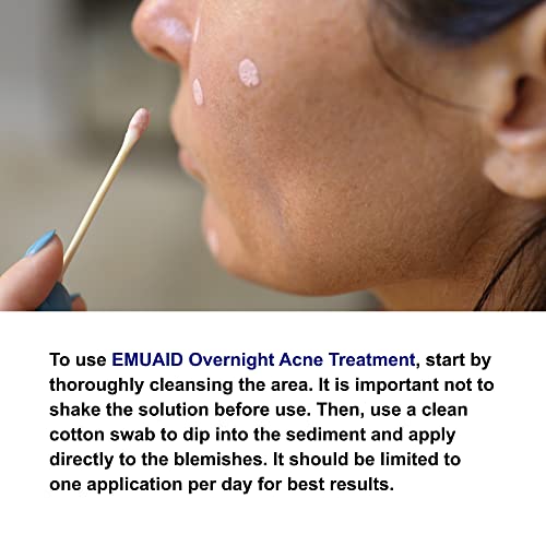 EMUAID Нощувка Acne Defense Plus - Лек за акне EMUAID за една нощ с пробиотиком EMUAID First Defense 30 капсули