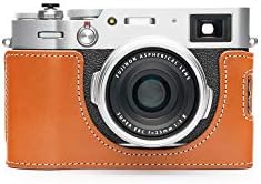 Калъф за фотоапарат Fujifilm X100V, BolinUS Ръчно изработени От Естествена Кожа, Половината от своята практика за фотоапарат