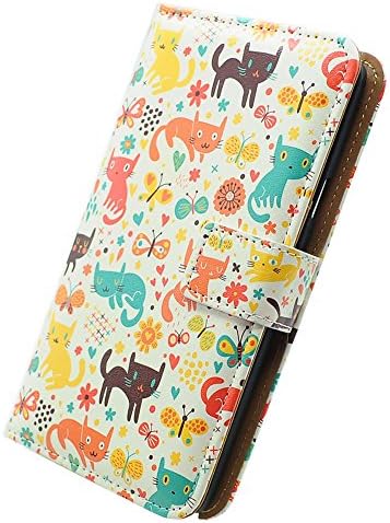 Опаковка Bfun Цветни Чантата с Котешка Пеперуда, Кожен Калъф за Samsung Galaxy Note 4