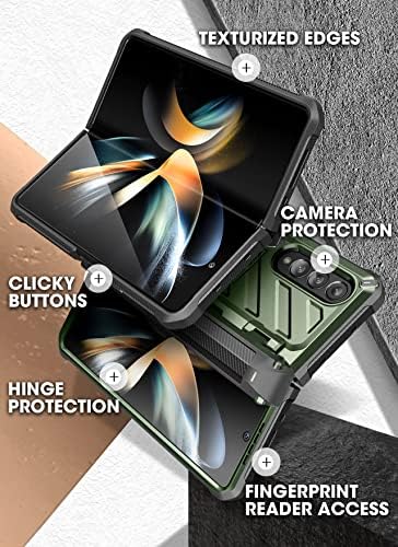 Калъф SUPCASE Unicorn Beetle Pro за Samsung Galaxy Z Fold 4 5G (2022), в пълен размер, двуслойни здрав калъф с вградена защита