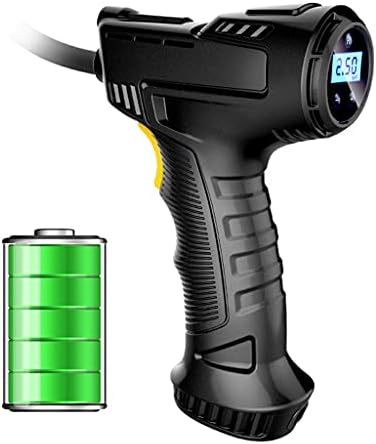 ZYZMH 120 W Автомобилна помпа, Помпа за Надуваем Безжичната Акумулаторна батерия за Преносим Въздушен Компресор Дигитален Авто Автоматично накачиватель гуми (Цвят: жи?