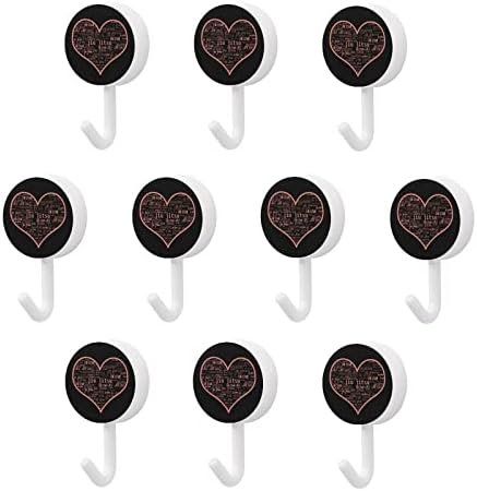 Любовта Джиу-Джицу Кръгли Пластмасови Куки за Многократна употреба Лепило Куки, Окачени на Стената Куки за Кухня, Баня-10