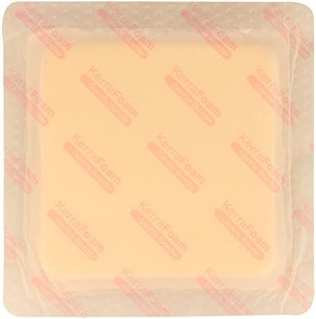 Пенопластовая превръзка KerraFoam 5 x 5 с деликатна граница, за да се грижи за раните (CWL1013) - ПОДПОМАГА зарастването