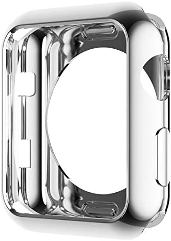 Калъф HANKN за Apple Watch Серия 3 2 1, Мек Блестящ калъф-броня Iwatch с покритие от TPU [Без защитно фолио на предната]