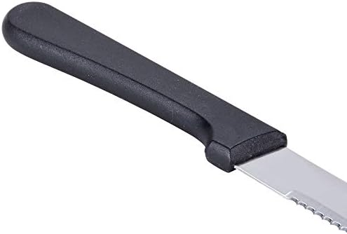Комплект ножове за стек Cuisinox STK-44 от 4 Черни полипропиленови дръжки с кръгла върха, неръждаема стомана,