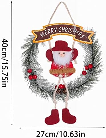 Венец за Полицата рафтове 10 Инча Игла Коледен Мини Висулка Снежен човек Домашна Вратата Висящи Творчески Празнични Украси