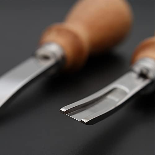 Професионален нож за Заваряване с кожени Ръбове, Режещи Ръчни инструменти за Бродерия Направи си сам с дървена