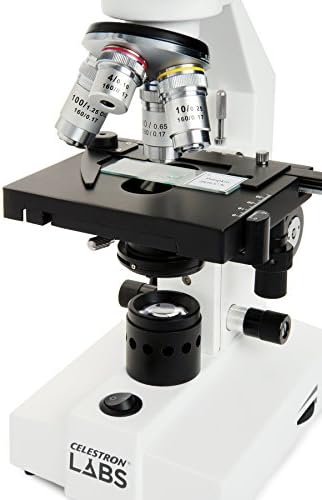 Celestron – Celestron Labs – Съставен микроскоп с бинокулярной глава – 40-2000-кратно увеличение – Регулируема ръчна