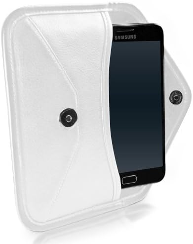 Калъф BoxWave, Съвместими с Razer Phone 2 (калъф от BoxWave) - Луксозни Кожена чанта-месинджър, чанта-плик от изкуствена