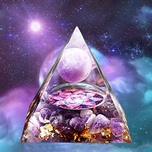 Кристален Пирамида, Пирамидата на Положителна Енергия ОЛИВЕНОРМА, Боядисани в цвят с Флорални Куб Метатронов,