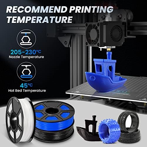 Конци за 3D-принтер JAYO TPU, нишки Гъвкав материал за 3D печат от TPU 1,75 мм, подходящ за 3D-принтери FDM, точност +/- 0,03