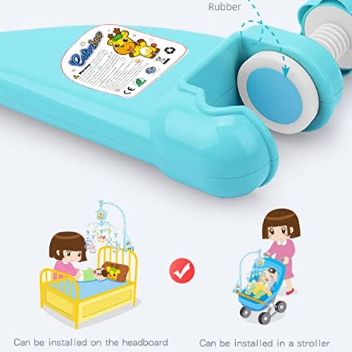 Детски мобил caterbee за яслите, Играчка за креватче с музика и светлини, дистанционно управление, лампа за проектор