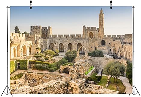 Плат BELECO 10x8 метра на Стария град на Йерусалим, на Фона на Израелската Кулата на Давид Фон Кулата на Давид