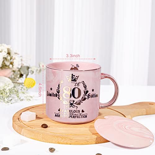 подаръци до 80-ти рожден ден за жените, Розови кафеена чаша с тегло 14 грама със златен модел, най-Добрите подаръци