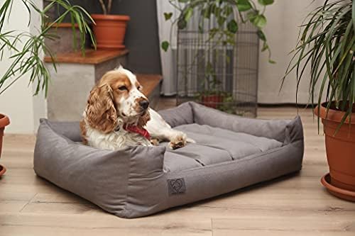 Луксозно легло за кучета LUVLY Pets - Ортопедична възглавница с пълнеж от пяна с памет ефект - Моющийся и подвижни