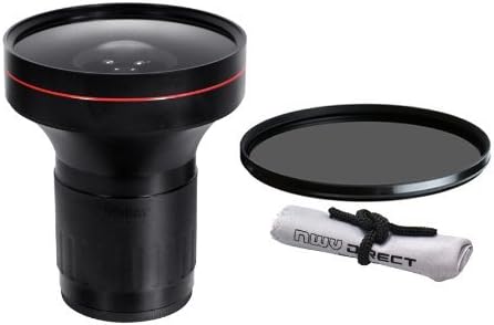 0,21 x Висококачествен обектив Рибешко око, който е съвместим с Canon XL-H1A (72 mm) + Кръгъл поляризационен филтър