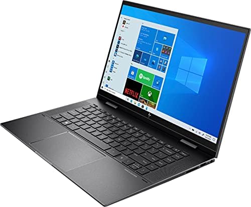 Лаптоп HP Envy 2-в-1 2022, 15.6-инчов сензорен екран FHD, 8-ядрен процесор AMD Ryzen 7 5825U, графика Radeon,