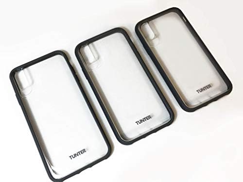 Калъф за мобилен телефон Tunter за TPE, PC, iPhone Xs - Кристално Чист със студена сива фигура