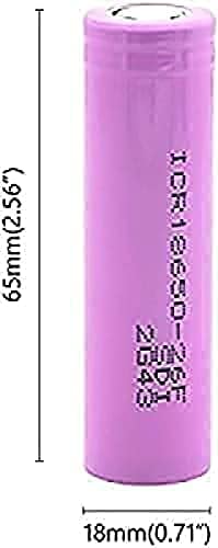 Литиеви батерии MOKXIM aa 8 парчета 3,7 В Акумулаторни Розови 18650-26F литиево-йонни батерии с капацитет 2600 mah, защитени