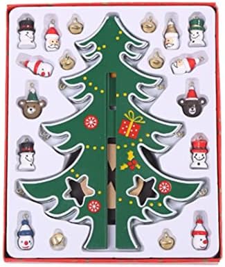 Мини-Настолна Коледно Дърво, Дървени Декорации За Коледната Елха Маса, Украса На Масата Малка Коледна Елха