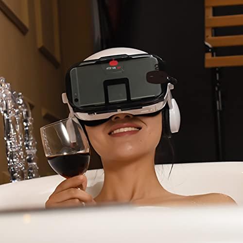 Цифрови очила XUnion 97k93k Vr с Стереонаушниками 3D Vr Слушалки Очила за виртуална реалност, Съвместими с iOS