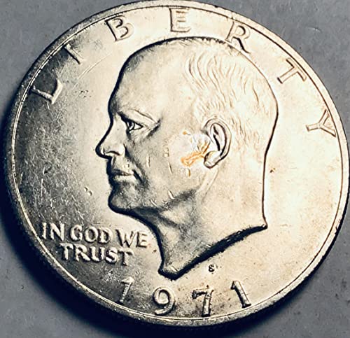 1971 Година Айзенхауер е 40 Процента Продавачът Сребърни долара Мента Щата