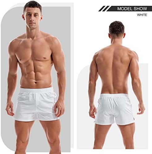 Мъжки къси панталони за фитнес ЕЙМИ COULEE 3 , Шорти за тренировки по Бодибилдинг, Леки Памучни Панталони