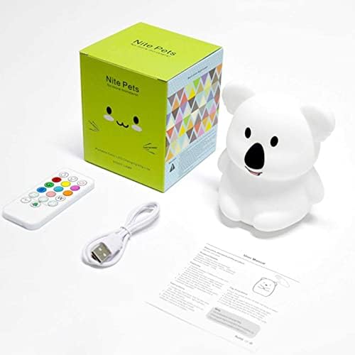 Силиконов Детски лека нощ Xianfei, Преносима USB Акумулаторна Нощна Лампа, 9 цвята, Променящия Цвят, Сензорно