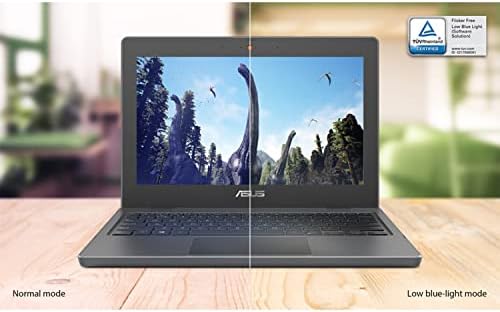 Студентски лаптоп Asus, 12-инчов IPS-дисплей с висока разделителна способност с антирефлексно покритие, Intel Celeron