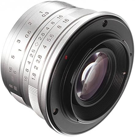 Обектив Fotga 25 мм f1.8 с ръчно фокусиране HD/MC Prime за огледално-рефлексни фотоапарати Fujifilm X Mount X-T2 X-T10 X-T20