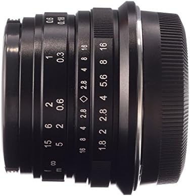 Обектив Fotga 25 мм f1.8 с ръчно фокусиране HD/MC Prime за огледално-рефлексни фотоапарати Fujifilm FX Mount X-T10 X-Pro1 X-Pro2