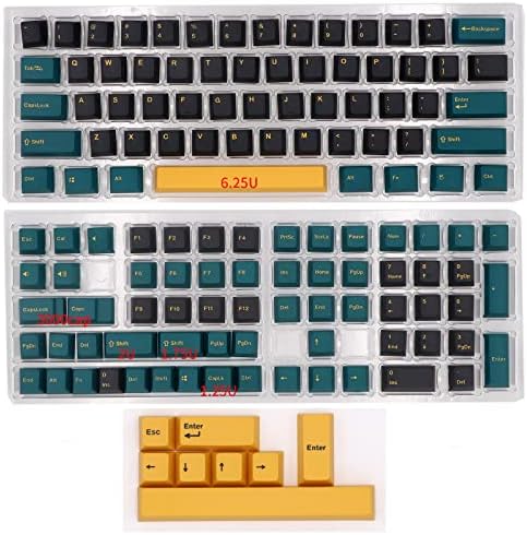 BGKYPRO Mars Green Keycap 134 Клавишите в два цвята Шрифт PBT Keycap OEM Профил за Превключватели Cherry Gateron MX Механични