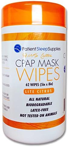 Салфетки-CPAP маска за сън на пациента (Lite Citrus)