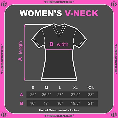 Тениска с V-Образно деколте Threadrock Women ' s Lucky Charm в Деня на Св. Патрик