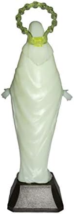 Отличие-Статуетка на Ferrari & Arrighetti Богородица, Чудотворната, Флуоресцентно/Свети в тъмното, височина 14 см / 17,5 см