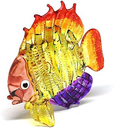 ZOOCRAFT Фигурка Морска Риба От Тропически Стъкло, Ръчно изработени, на Изкуството на Морския Живот, Коллекционный Миниатюрен