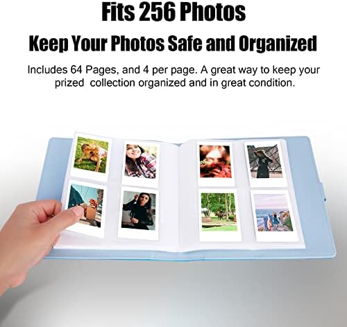 Фотоалбум с 256 джобове за мини-фотоапарат Fujifilm Instax 11 12 9 40, фотоапарати Polaroid, Фотоалбум за