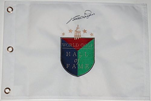 Флаг Залата на славата голф с автограф Бернхард Лангера