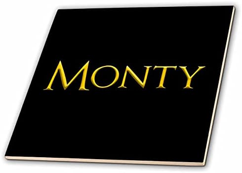 3дРоуз Монти е известно името на момчето в Америка. Жълти на черни плочки - талисмани (ct_349285_1)