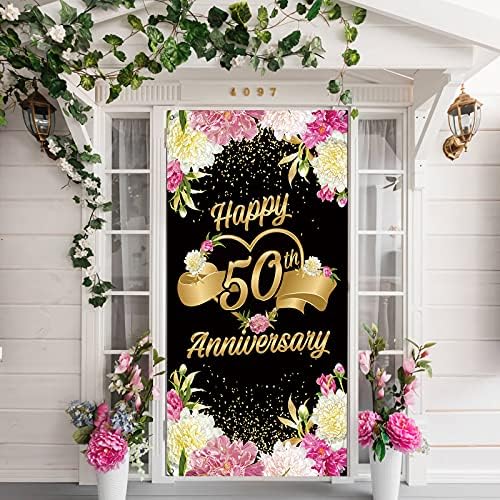 INNORU С 50-годишнината Декорация на Крилото Банер, Декор за парти в чест на 50-годишнината от Раждането,