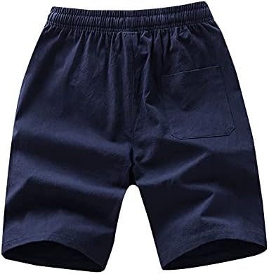 BADHUB Мъжки къси Панталони за почивка с Дълбоки джобове Свободно Намаляване на Джърси с завязками за Бягане, тренировки,