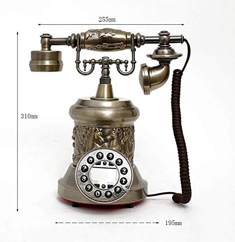 XJJZS Антикварен Стационарен Телефон от Висок клас, Луксозни Домашен Ретро Кабелна Стационарен Телефон за Дома на
