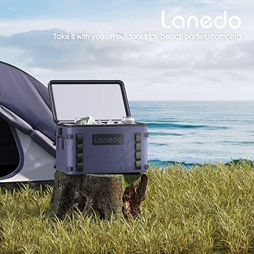 Lanedo Lisa Lunch Soft Cooler 20/36 Кутии, Изолирано Чанта, Преносим Кутия за лед, за Обяд, Плаж, Напитки, за Пътуване, Къмпинг,